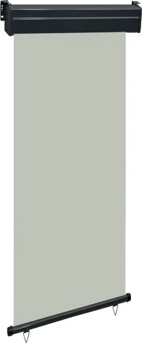 The Living Store Balkon-Seitenmarkise 85x250 cm Grau
