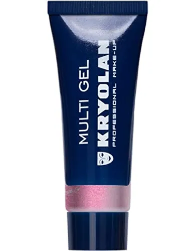 Kryolan Multi Glitter Gel fein, 10ml Pastel Pink