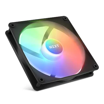 NZXT F140 RGB Core - 140mm Gehäuselüfter mit RGB-Beleuchtung - Gehäuselüfter mit 8x LED für beeindruckende RGB-Beleuchtung und ausgezeichnete Kühlleistung, ideal für Gaming-PCs.