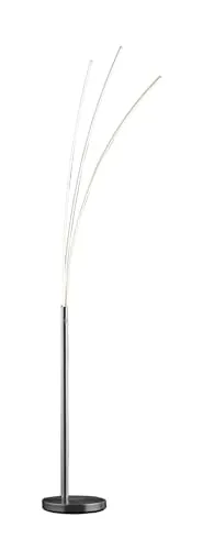 casa Nova LED-Stehleuchte 3flg TRISTAR - Moderne 3-flammige LED-Stehleuchte in Silber, 190 cm hoch, inklusive Leuchtmittel – ideal für stilvolle Beleuchtung in Wohnräumen.