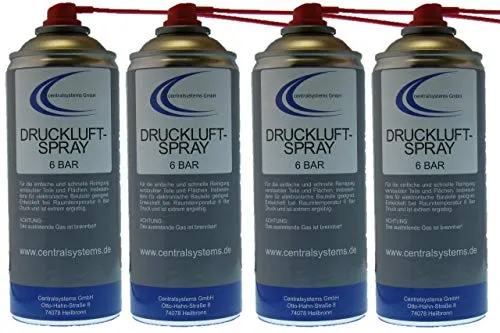 CS 4x 400ml Druckluftspray mit Sprührohr