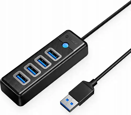 Orico PW4U-U3 USB-A Hub 4× USB-A 3.0 Schwarz