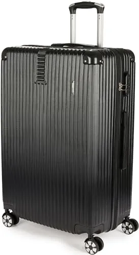 BRUBAKER Hartschalen Reisekoffer London - XL Schwarz mit Zahlenschloss und 4 Rollen - Koffer - Robuster und stilvoller Hartschalenkoffer mit integriertem Zahlenschloss für maximale Sicherheit und 360° Premium-Rollen für müheloses Reisen.