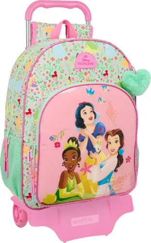 Schulrucksack Disney Princess Bloom grün Rosa 33 x 42 x 14 cm