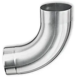 Rohrbogen 85° Grömo mit Einzug, Zink, verschiedene Größen (Ausführung: Ø 100mm)