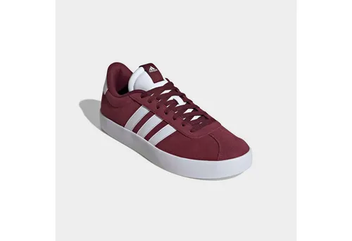Adidas VL COURT 3.0 - Rote Sneaker - Stylische Sneaker aus weichem Leder, mit dämpfender Zwischensohle für optimalen Komfort und vulkanisierter Gummiaußensohle für Flexibilität und lässigen Skate-Vibe.