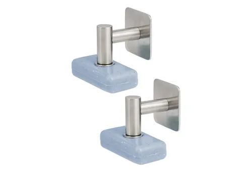 bremermann Seifenhalter matt, 2er-Set mit Magnet - Seifenschalen mit innovativem Magnethalter, der die Seife frei hängend trocknen lässt - ideal für weniger Reinigungsaufwand und längere Haltbarkeit der Seife.