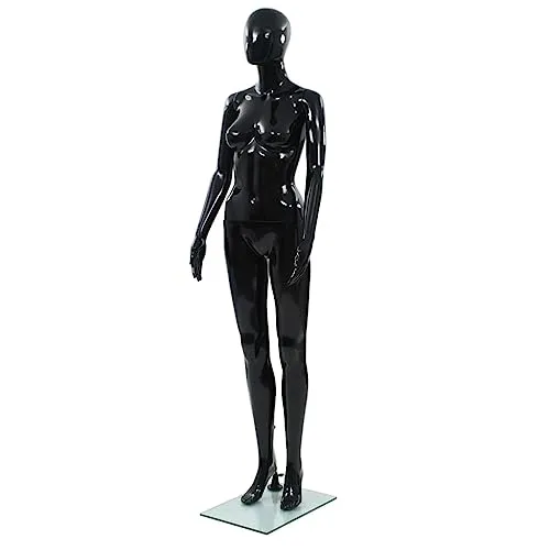 vidaXL Schaufensterpuppe Weiblich Schwarz 175 cm von vidaXL