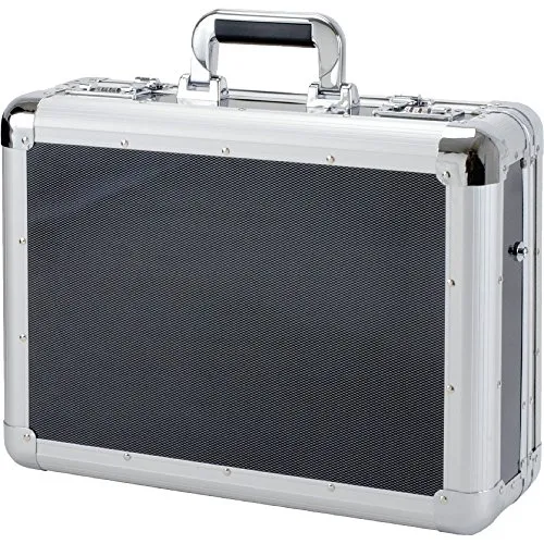 ALUMAXX 45140 Laptop-Attachékoffer C-1 - Aluminium Businesskoffer - Robuster Laptop-Attachékoffer aus Aluminium im eleganten Carbon-Look, bietet optimalen Schutz für Laptops bis 17 Zoll und umfangreiche Organisation mit zahlreichen Fächern und Taschen.