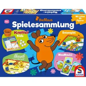 Die Maus Spielesammlung, Brettspiel - Gesellschaftsspiel für 2 - 4 Spieler ab 4 Jahren, fördert die Kreativität und das Miteinander in der Familie.