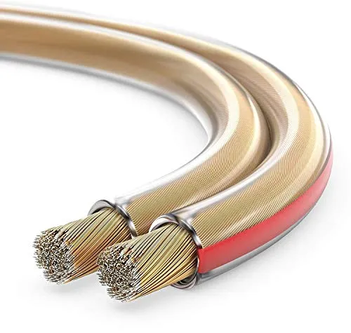 Sonero 25 Meter 2x2,50mm² CCA Lautsprecherkabel / Boxenkabel, Farbe: transparent