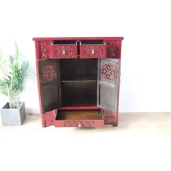 Yajutang Kommode in Purpurrot in rot von Yajutang