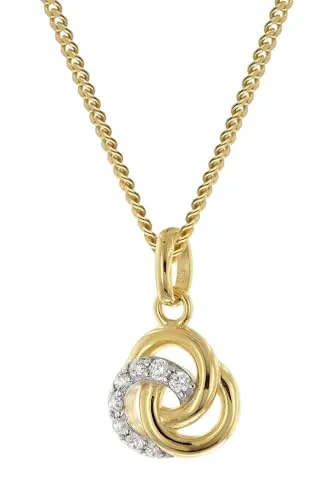 Glizz Panzerkette Zirkonia-Anhänger Gold 333/8K von Glizz