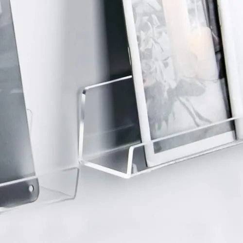 3er-Pack Vinyl-Schallplatten-Wandhalter - 30cm klare Acrylregale für die Anzeige von Vinyl-Schallplatten - Schwebende Bücherregale - Wandregale für die Wohnkultur