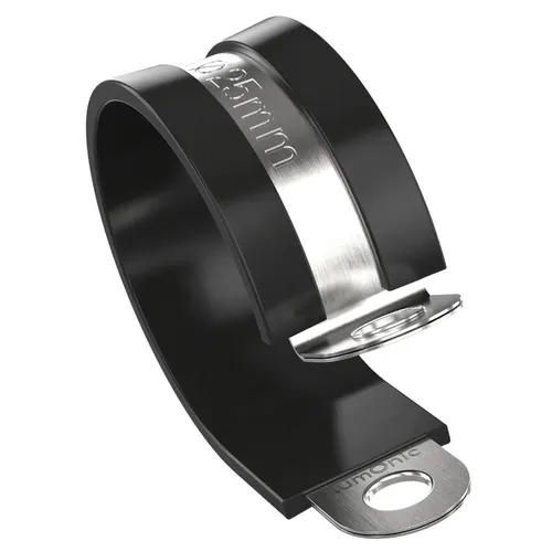 5x P-Clip Leitungsschelle mit Gummi 25mm Rohrschelle Befestigungsschelle