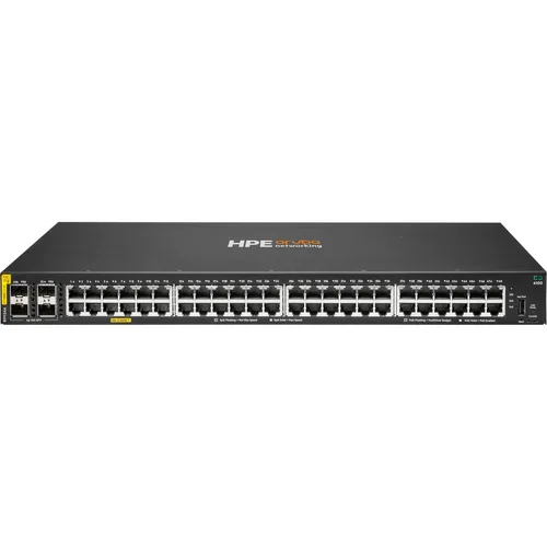 HPE Aruba Networking CX 6100 48G PoE Switch - Netzwerk-Switch mit 48 Ports und bis zu 740W PoE, ideal für Unternehmensfilialen und KMU. Bietet geringe Latenz und einfache Verwaltung über Aruba Central.
