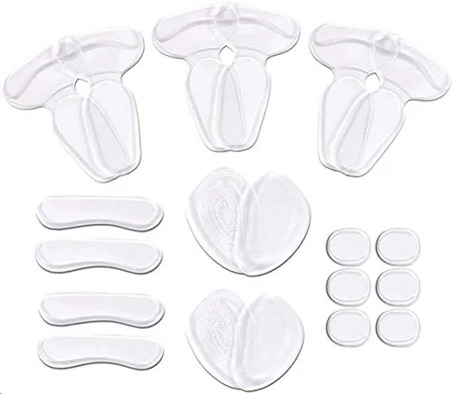 SIISMI 20 Stück High Heel Pads, Heel Grips Liner Inserts, Anti Slip Schuhkissen, Heel Snugs für Frauen, Ball of Foot Einlegesohlen
