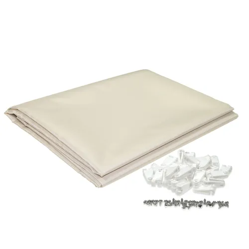sunprotect 12572 Sonnensegel für Seilspann-Markise, 3,3 x 1,4 m, inkl. Laufhaken