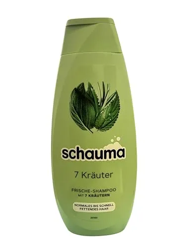 Schauma Schwarzkopf Shampoo Damen 7-Kräuter vegan, 2er Pack (2 x 400ml)