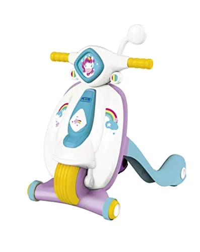 Clementoni 80515 My Unicorn First Step Scooter-Baby Spielzeug 9 Monate (Italienisch, Englisch, Französisch, Deutsch, Spanisch, Niederländisch, Polnisch), Made In Italy Amazon Exclusive