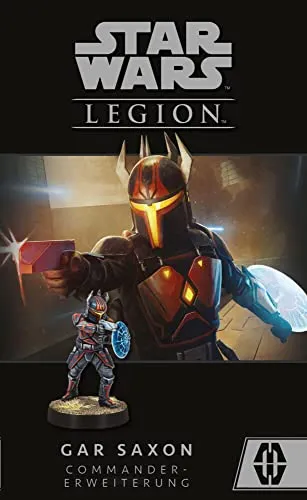 Gar Saxon Star Wars: Legion - Mandalore Deathwatch Erweiterung - Tabletopspiel mit hochdetaillierter Miniatur des mandalorianischen Kriegers Gar Saxon, ideal für Strategiefans und Star Wars Liebhaber.