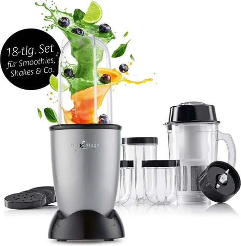 GourmetMaxx 14949 Mixer Mr. Magic 18-tlg. 400W grau/schwarz in schwarz von GOURMETmaxx