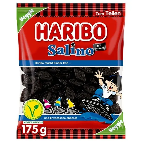 Produktbild Tüten Haribo Salino 175g Lakritz mit Salmiak 18