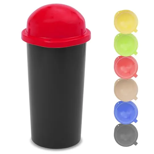 Abfallbehälter Rot von KUEFA