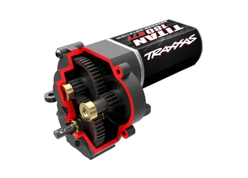Traxxas 9791R Getriebe u. Motor komplett, kurze Untersetzung TRX-4M