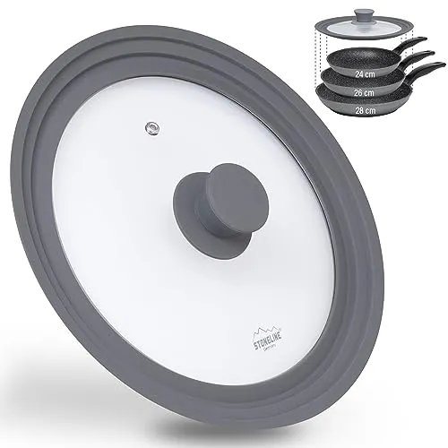 STONELINE 3 in 1 Universaldeckel für Töpfe und Pfannen von STONELINE