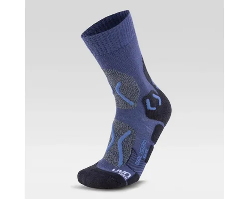 UYN Wandersocken Cool Merino (Merinowolle/Natex) denimblau/indigo Herren - 1 Paar