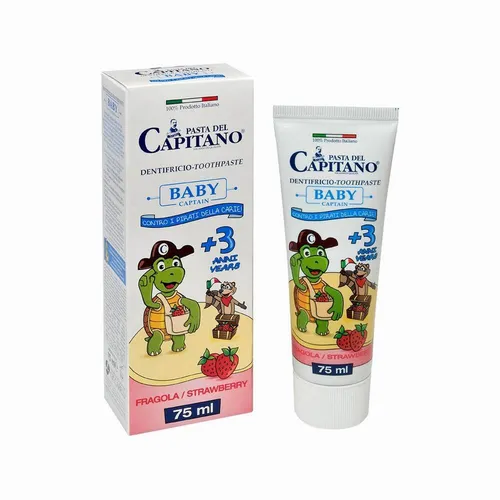Produktbild Pasta del Capitano Zahnpasta für kinder ab 3 Jahren Erdbeergeschmack 75 ml