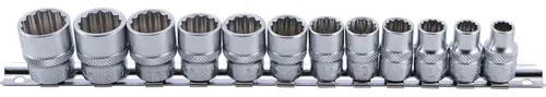 BGS Steckschlüssel-Einsatz-Satz, Zwölfkant | Antrieb Innenvierkant 10 mm (3/8...