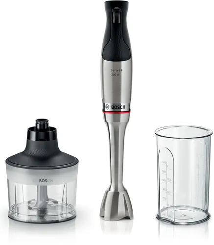 Bosch Stabmixer ErgoMaster Serie 6 mit Zerkleinerer in silber von Bosch