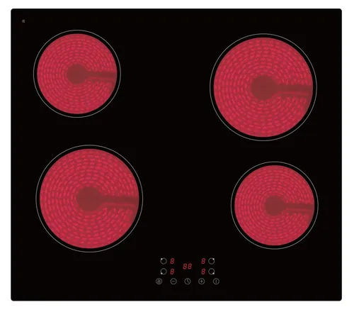 PKM KHKF4 G Kochfeld autark 60cm - Glaskeramik schwarz mit Timer - Kochfeld der Kategorie Glaskeramik, mit praktischer Timer-Funktion und Touch-Control für einfache Bedienung. Ideal für moderne Küchen!