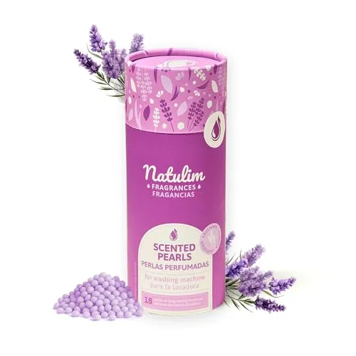 Natulim Wäscheparfüm Duftperlen Waschmaschine Wäscheduft Perlen für empfindliche Haut und alle Textilien nachhaltige Wäscheperlen mit langanhaltender Lavendelduft für 30 Waschgänge Made in EU