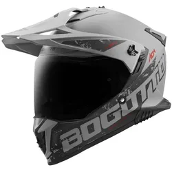 Bogotto FG-601 Duo Fiberglas Enduro Helm XL - Motorradhelm aus hochresistentem Fiberglas mit abnehmbarem Helmschirm und klarem Visier, ideal für Sicherheit und Komfort beim Endurofahren.