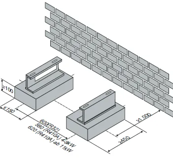 Daikin Montageprofile HC Feets für Sound Cover -8 dB(A) von DAIKIN