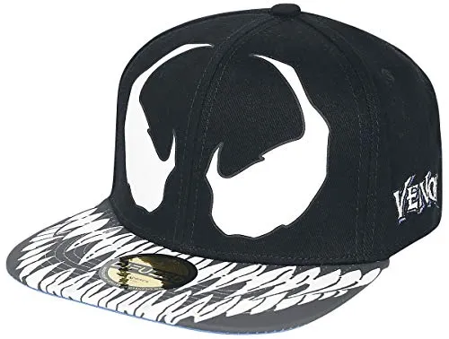Marvel Herren Baseballkappe, Schwarz/Blau, One Size - Kleidung für spezielle Anlässe, stylische Snapback-Cap mit hohem Tragekomfort aus Baumwolle – perfekt für Superhelden-Fans!