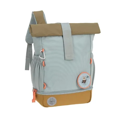LÄSSIG Kindergartenrucksack Rolltop - Flexibler Kinderrucksack für Abenteuer - Schulranzen mit Rolltop-Öffnung für 9-11 Liter Volumen, ideal für Kinder ab 3 Jahren. Individuell gestaltbar mit Patches und komfortablem Tragekomfort.