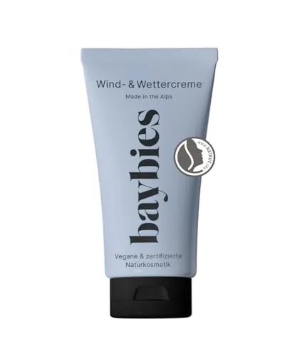 BAYBIES Wind und Wettercreme 50 ml, Schützt vor Kälte und Nasse, Babycreme für sensible Babyhaut, Vegan & Naturzertifiziert, Mit Apothekerin Entwickelt