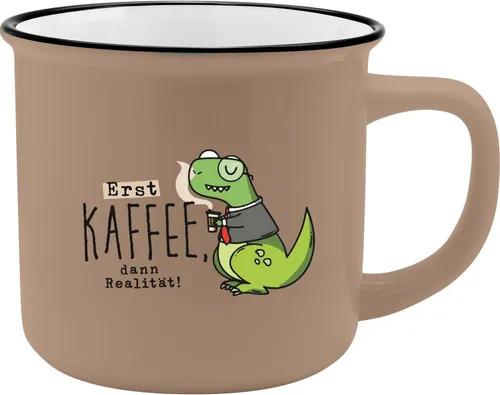 Sheepworld Tasse Kaffeetasse Kaffee Tee Tasse Becher Emaille Optik Sheepworld Gruss &, Material: Porzellan