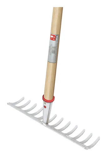 Idealspaten Profi-Gartenrechen Silber - Gartenrechen aus hochwertigem Material, langlebig und ideal für anspruchsvolle Gartenarbeiten.