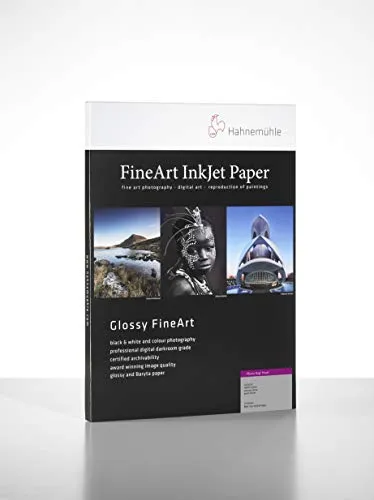 Hahnemühle Digital FineArt Photo Rag Pearl Papier, 320 g/m², DIN A3 - Fotopapier in Packung mit 25 Blatt, ideal für hochwertige Drucke mit brillanten Farben und feiner Struktur, perfekt für Fotografen und Künstler.