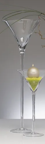 Sandra Rich Dekovase Glasvase XXL rund hot cut in weiß von Sandra Rich