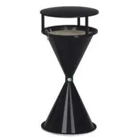 PROREGAL Klassischer Standascher mit Dach – 72 x 42 x 42 cm, Schwarz - Hochwertiger Standascher für Innen- und Außenbereiche. Ideal für öffentliche Einrichtungen und Raucherzonen, bietet er ein elegantes Design und langlebige Materialien für optimale Nutzung.
