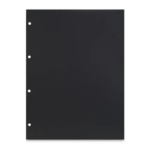 Hama Innenseiten Fotoalbum Scrapbooking (Nachfüllpackung für Fotoseiten, Karton, 250 g/m², 23,3 x 31 cm, perforiert, 25 Blatt), Schwarz