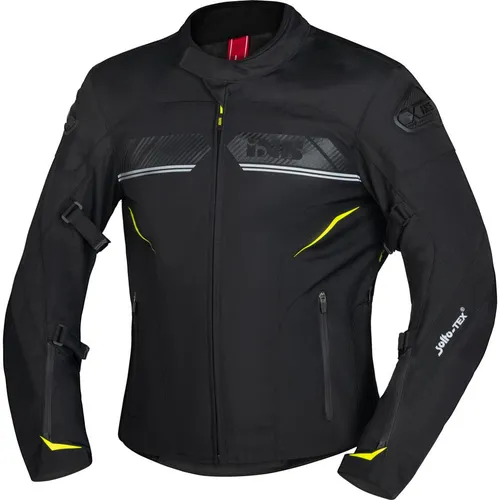 IXS Carbon-ST Textiljacke schwarz, XXL - Textiljacke für Motorradfahrer, wasserdicht und atmungsaktiv mit herausnehmbarem Thermofutter und Sicherheitsprotektoren für optimalen Schutz.