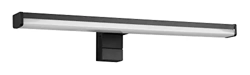 Trio Leuchten LED Bad Wandleuchte Lino 284114032 - Elegante Badezimmer Spiegelleuchte in Schwarz matt, inklusive energiesparender 7,5 Watt LED für warmweißes Licht und optimale Ausleuchtung, IP44 geeignet für Feuchträume.