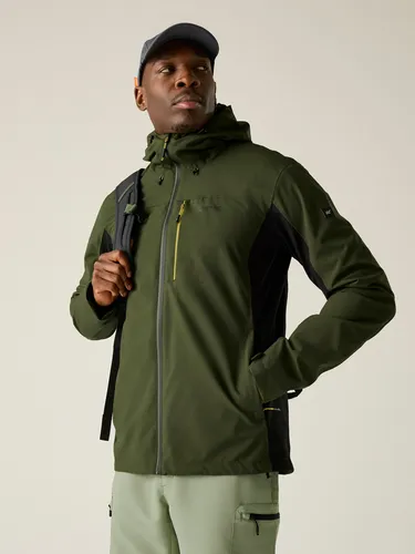 Regatta Birchdale II Herren Regenjacke, Größe XL, Dark Khaki - Wasserdichte Herrenjacke aus ISOTEX Stretchmaterial mit 20.000 mm Wassersäule. Ideal für Wanderungen, mit ergonomischen Ärmeln und mehreren Taschen für praktischen Stauraum.